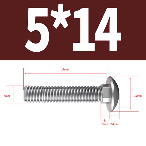 M4 - M12 PERNOS DE CARRO ACERO INOXIDABLE A2 / COPA TORNILLOS CUADRADOS DIN 603 - Imagen 16 de 74