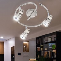 Deckenlampe Deckenleuchte Spotrondell Spotstrahler 3 Flammig Spots Beweglich Led