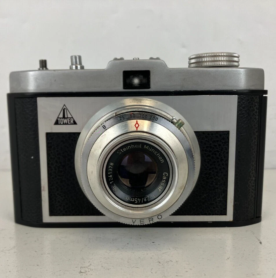 Cámara fotográfica Tower Modelo 50 Steinheil Munchen Cassar 1:2.8 - PIEZAS/REPARACIÓN Foto 2 de 4