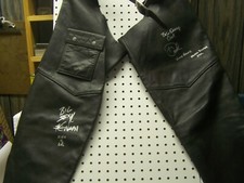 WWF Kevin Nash Diesel Vinnie Vegas Master Blaster Steele signed Chaps w/COA 