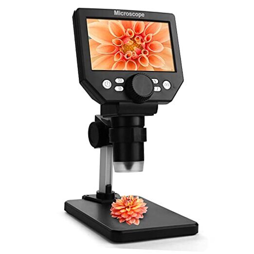 LCD Digital USB Microscope, 4.3 inch Screen 1000X Magnification Electronic