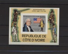 S44444 Rwanda MNH USA Bicentenial 8v Ungez&auml;hnt