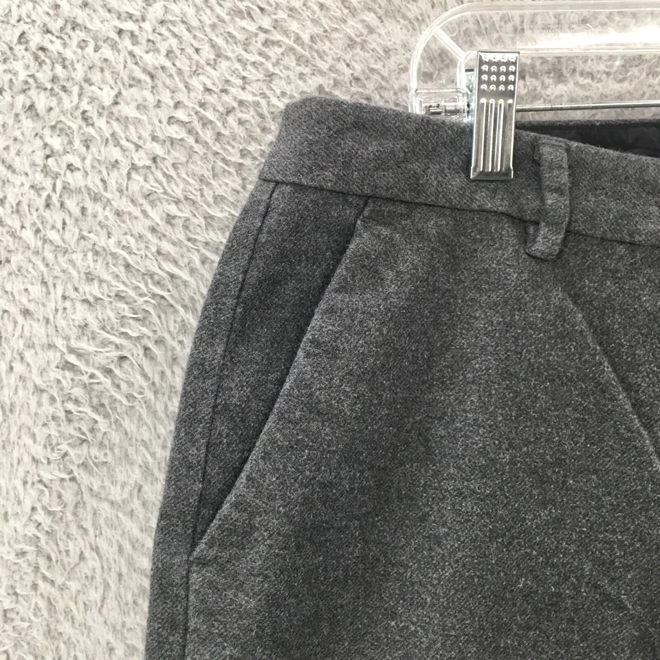 LL Bean Trouser Dress Pants Womens 10 (Actual 31x28.5) Gray Classic Fit Zip Fly - Image 3 of 4