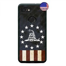 Google Pixel 3 3XL 2XL USA Flag 2nd Amendment Red White Blue Custom Case Cover