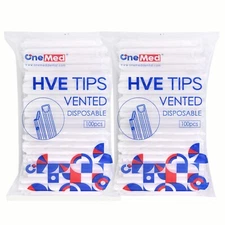 1000Pcs(10 Bags) White Disposable HVE High Volume Evacuation Suction Dental Tips