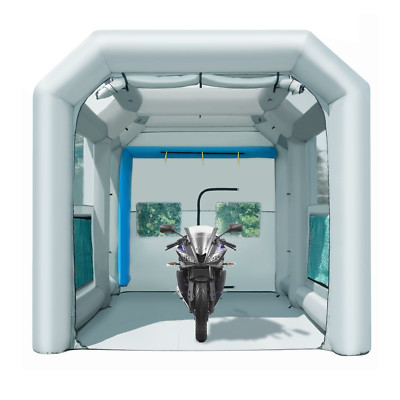 Sewinfla Professional Inflatable Paint Booth 12.5x11.2x11.2Ft with 2 Blowers