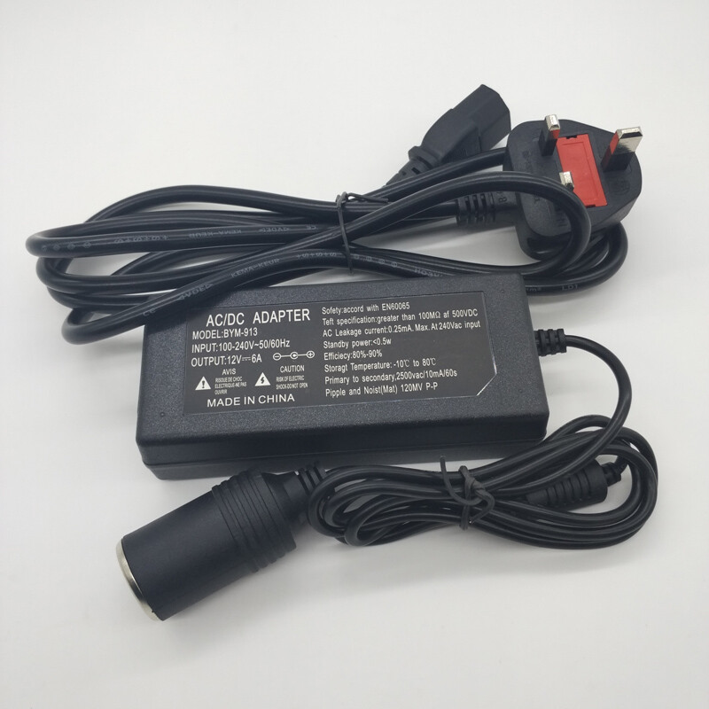 NEW AC 100240V to DC 12V 6A 72W Power Supply Adapter transformer