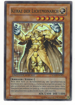 Yu Gi Oh! (Nr.3) Kuraz der Lichtmonarch LODT-DESE1 Limitierte Auflage Foil