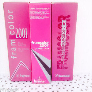 Framesi Framcolor 2001 Hair Color Chart