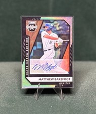 2021 Panini Elite Extra Edition - Matthew Barefoot Signatures (AU, RC) #165