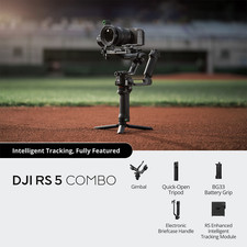 DJI RS 5 Gimbal Combo Kit Tracking Fast Charge Handle All Accessories Included