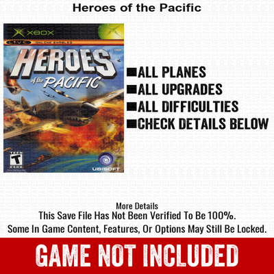 #ad Heroes of the Pacific 100% Unlocked All Items Xbox USB Save $12.99