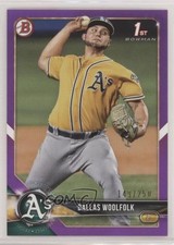 2018 Bowman Draft Purple 140/250 Dallas Woolfolk #BD-127 19wd