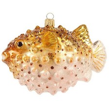 Puffer Fish Polish Glass Christmas Tree Ornament Decoration Pufferfish