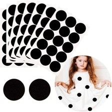 Iceyyyy 100 Pieces Black Adhesive Felt Circles, 100Pcs 1.5 Inch ,