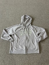 PREOWNED Women s Gap Zip Up Hoodie Jacket Sweatshirt Light Gray Size M Medium