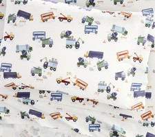 Pottery Barn Heritage Construction Organic Cotton Sheet Set US STOCK 