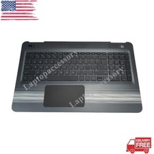 For HP Pavilion 15-AU 15-AW Palmrest Backlit Keyboard Touchpad 856035-001 Black