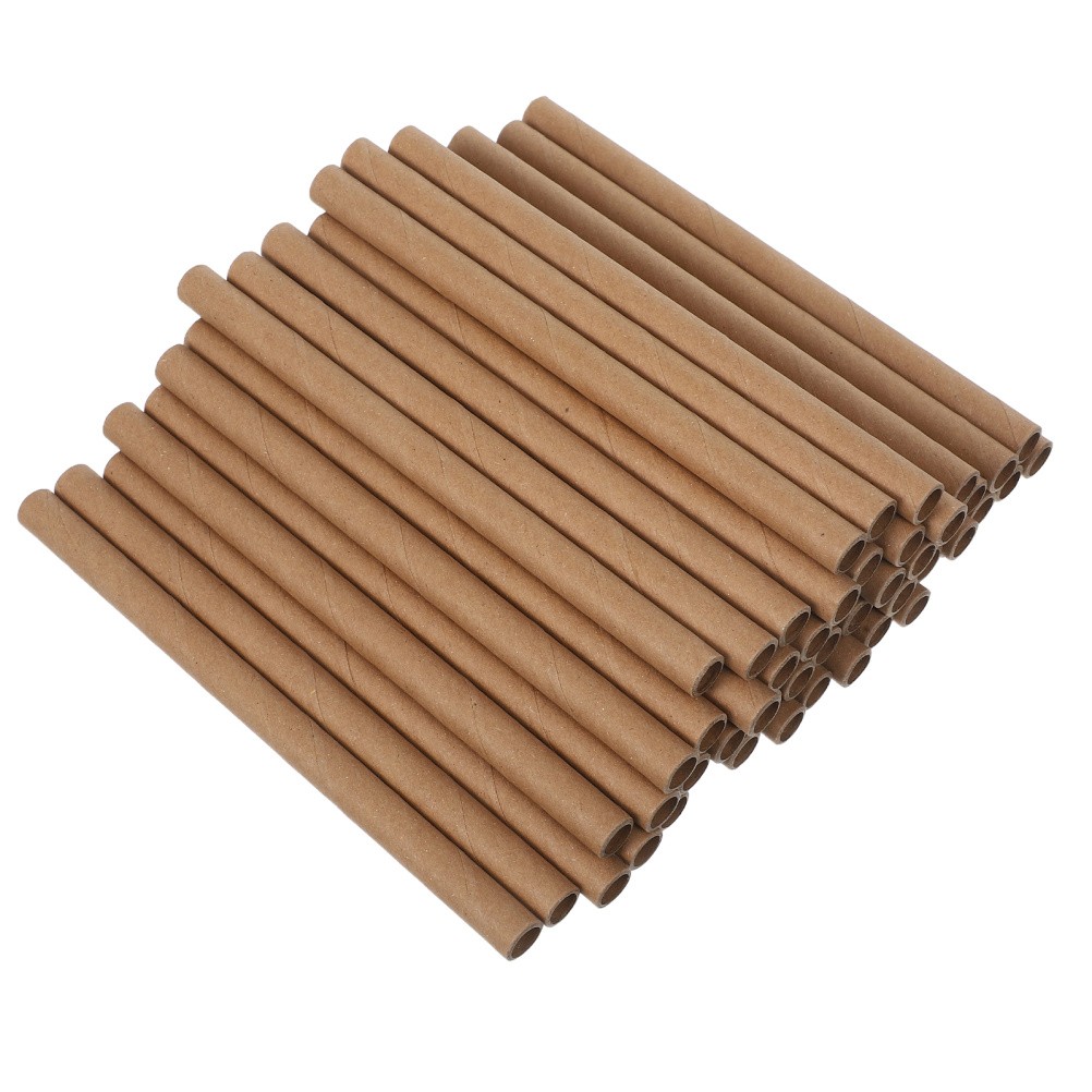 50 Pcs Outdoor Bee Cardboard Tubes Insect House Hotel Garden for Bees