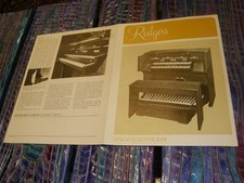 Rodgers Organ brouchure, Specifications, model Specification 220, scarce