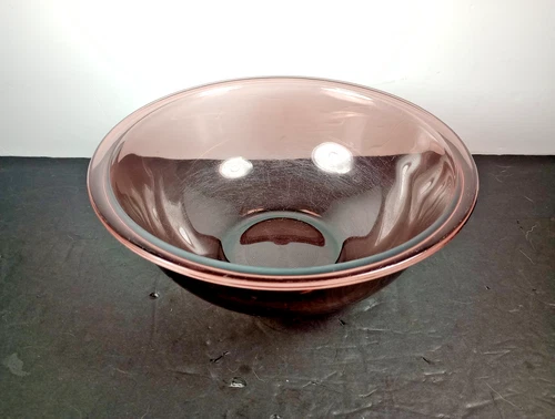 Pyrex 325 Large 2.5 L Cranberry Glass Nesting Mixing Bowl