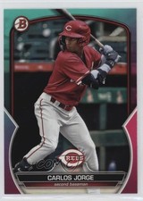 2023 Bowman Draft Aqua & Pink Gradient /199 Carlos Jorge #BD-105 4a7