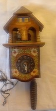 Vintage German Weather Clock Not Working With Problems Wooden Hand Painted