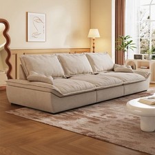 Modern Cream Sofa – Elegant & Comfortable Living Room Couch