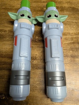 Lot Of Two Baby Yoda Lightsabers, Kids Toys
