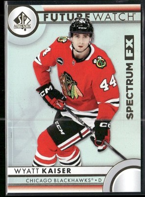 2023-24 SP Authentic Wyatt Kaiser Spectrum FX RC #S-48 Chicago Blackhawks