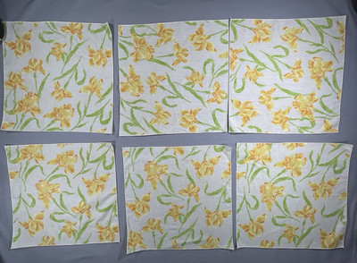 Vintage Easter Lilies napkins set of 6