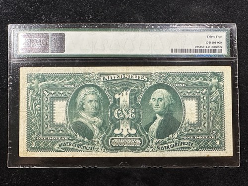 1896 $1 Educational Silver Certificate (Fr#225) - $1 PMG VF35 - No Comments - Picture 2 of 6