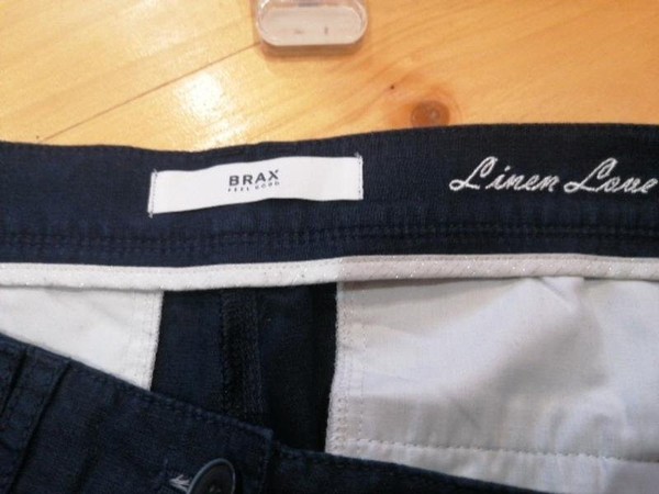 Women Brax Trousers Navy 40