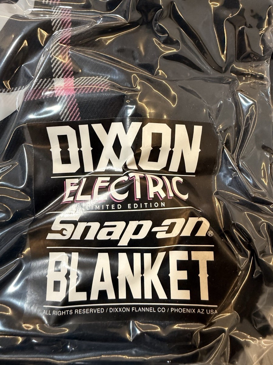 Dixxon スナップオン ブランケット 非売品 snap-on Dixxon Snap-on Electric Flannel Plaid Blanket Limited Edition