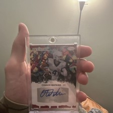 SAGE Artistry Autographed Football Sports Trading Card Connor Watkins QB