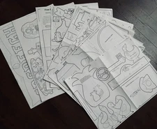 Vintage DIY Wood Working Patterns Uncut Bundle of 32 Each Sheet 17” x 22” FC&A