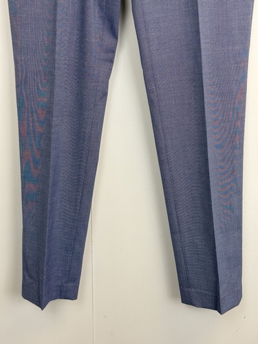 Pantalone elegante uomo Express extra slim antirughe taglia 30X31 blu - Foto 3 di 9