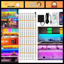 10 PCS RGB Under Cabinet Lights, Smart App  Remote Control, Dimmable LED Lighti