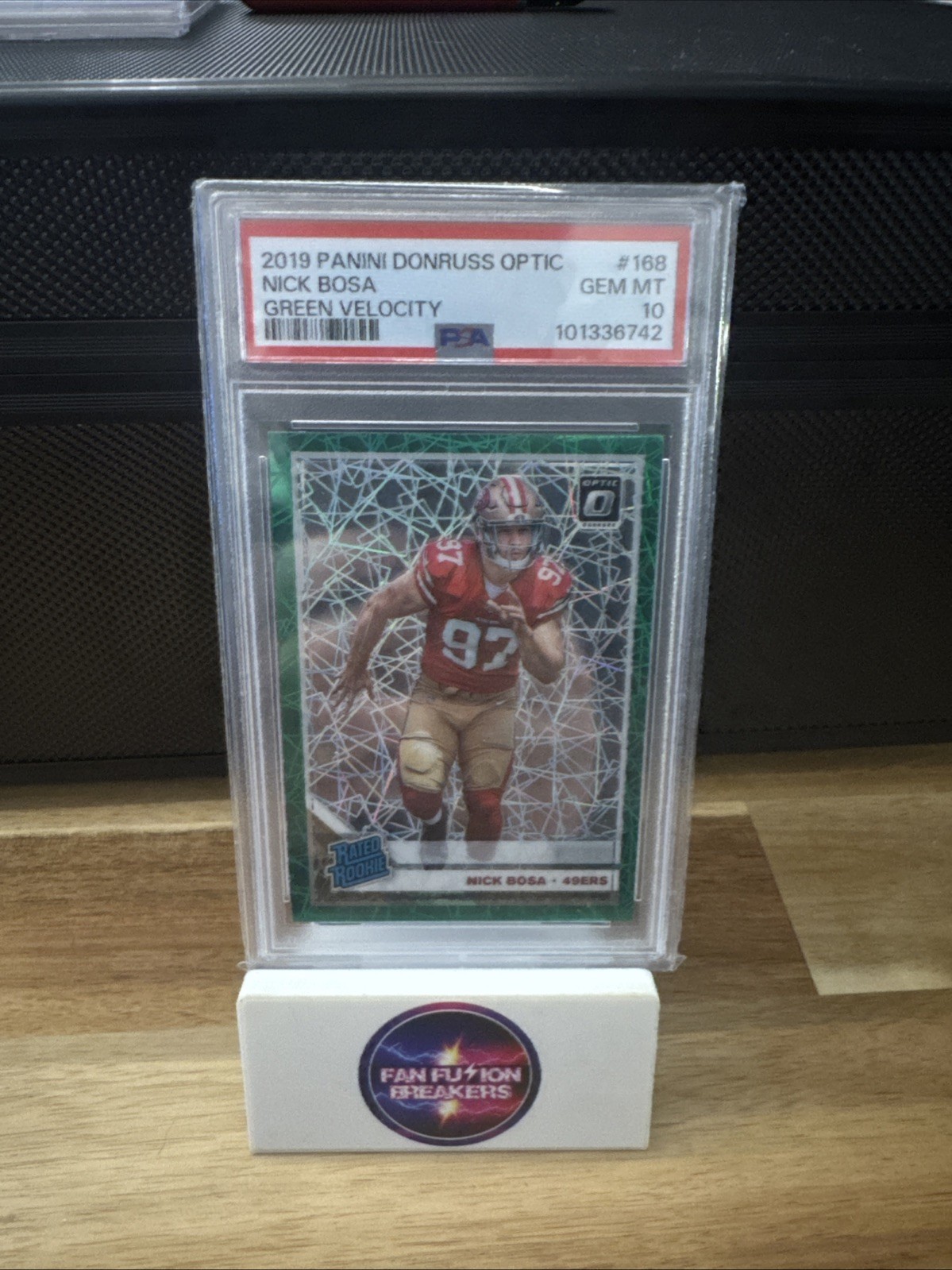 Nick Bosa Panini Donruss Optic #168 Green Velocity