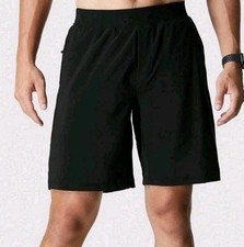 Fabletics Franchise Lined Shorts XXL Black 7" Inseam Zip Pockets