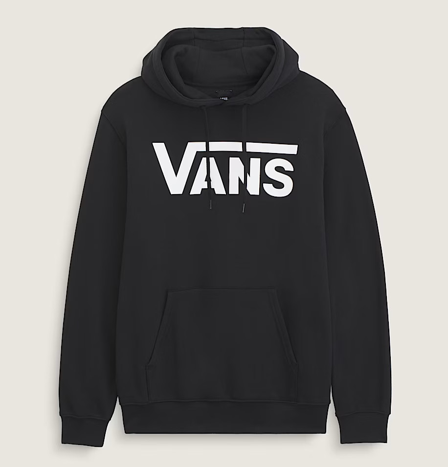Vans Classic Mens Fleece Pullover Hoodie Black XL