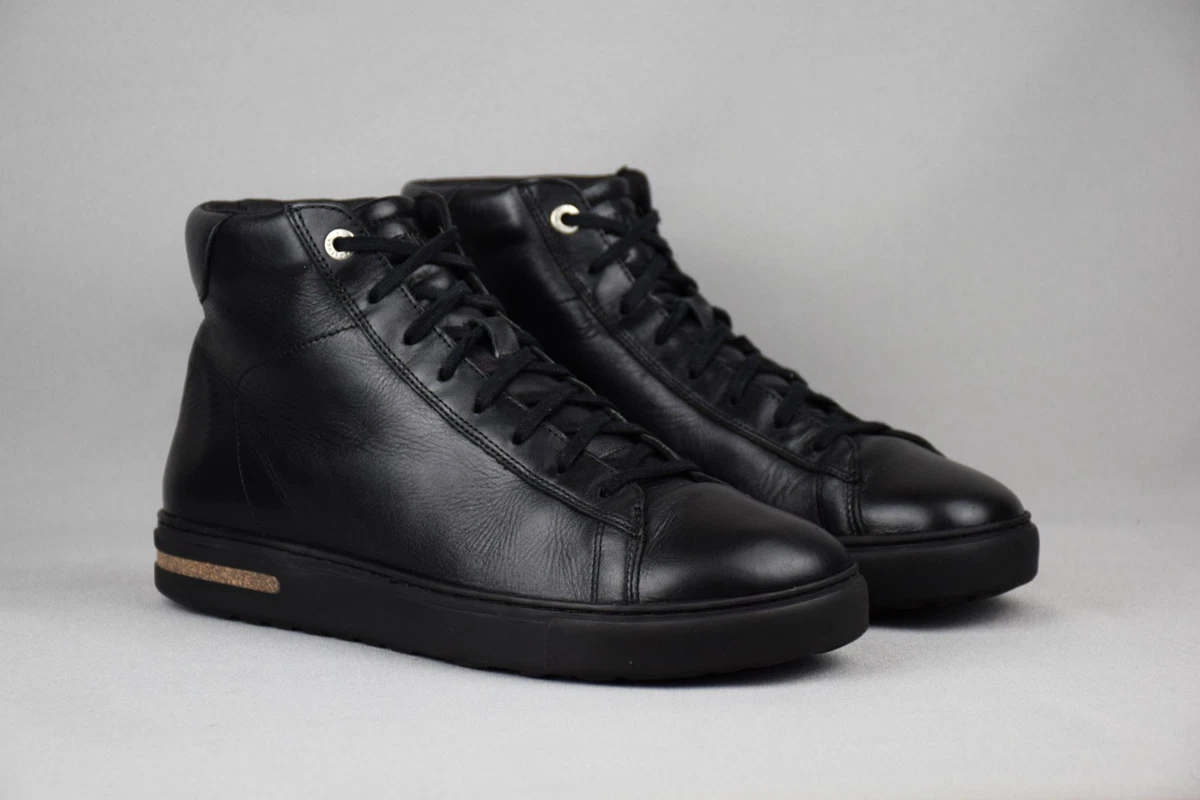NIB Birkenstock Bartlett Mens 10 EU 43 Leather BirkoFelt HighTop Sneakers Black Birkenstock Bartlett Shearling Black main image 3