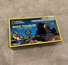 National Geographic Rock Tumbler Kit Hobby Edition Includes Rough Gemstones NEW