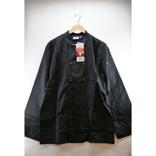 Chef Works Men's Chef Cook Coat - Black - Size L and XL