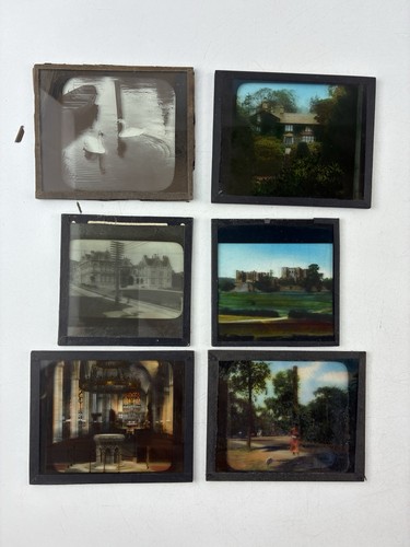 6 Antique / Vintage Magic Lantern Slides, Variety - Afbeelding 2 van 11