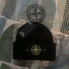 Stone Island Black Beanie
