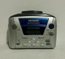 AIWA TX406 AM/FM Radio Portable Stereo Cassette Player Tested/Works