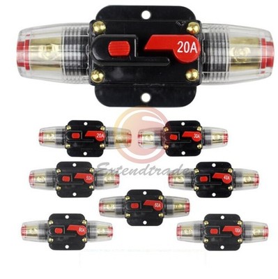DC 12V-24V HOME   SYSTEM WATERPROOF CIRCUIT BREAKER RESET FUSE INVERTER #lk