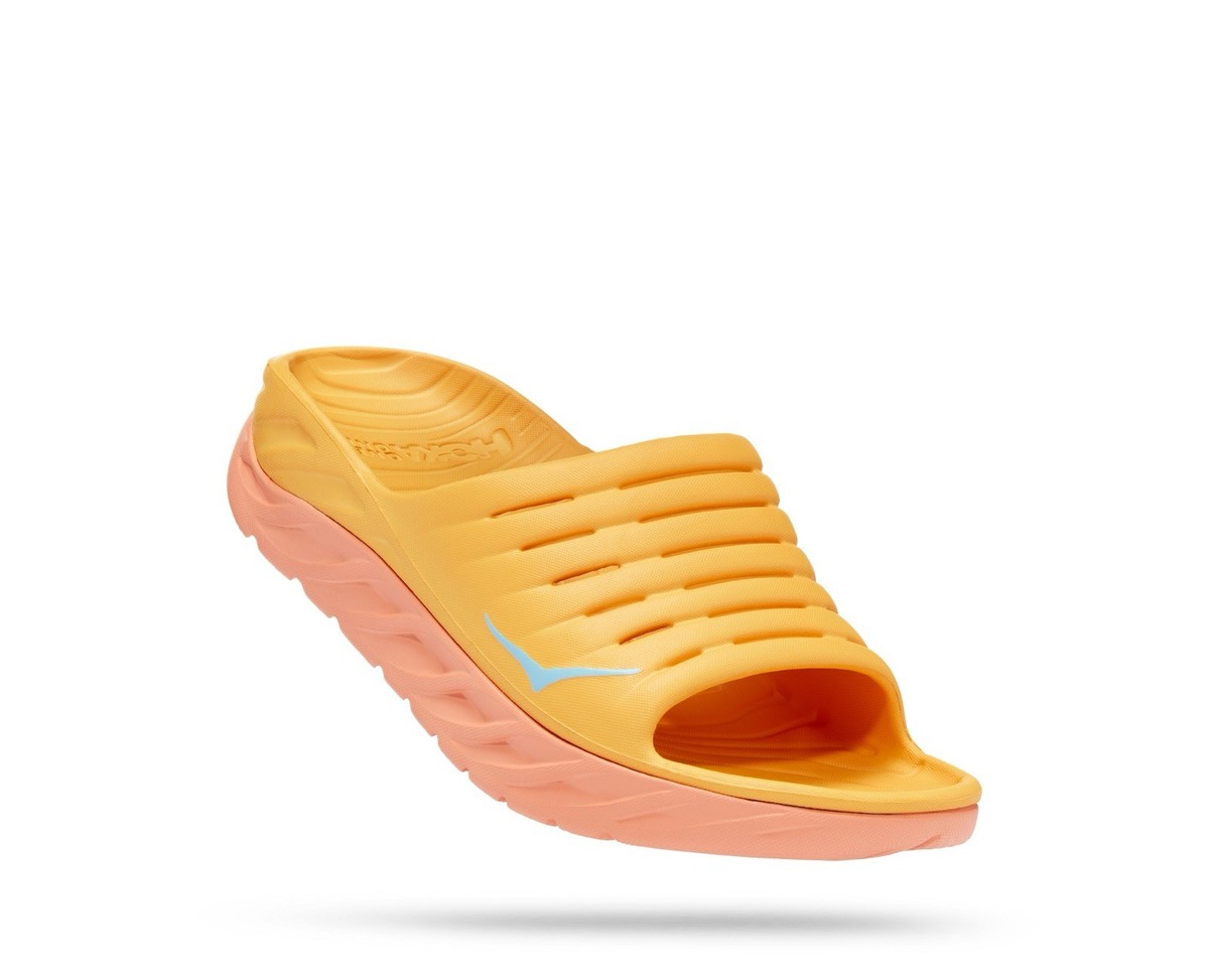 Kailua Recovery Sandals Mens 10 Yellow Marigold Cushioned Slides Athlete‎ NWT Yellow Slide Sandals for Men for sale | eBay main image 3