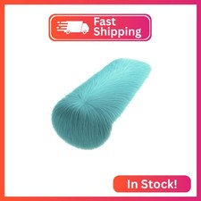 FabricLA Turquoise Faux Fur Accent Cut 12 x 24 Inches with Rounded Edges for Hol